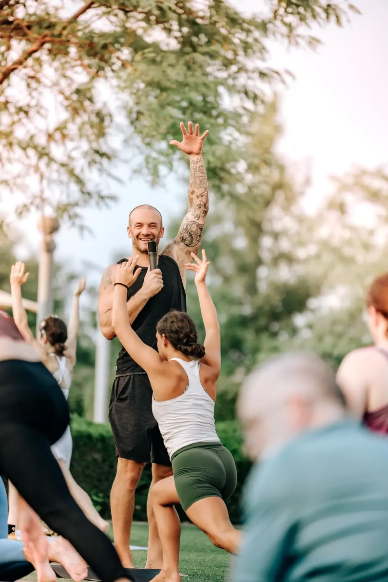 Steve Facilitating & Leading Group Yoga