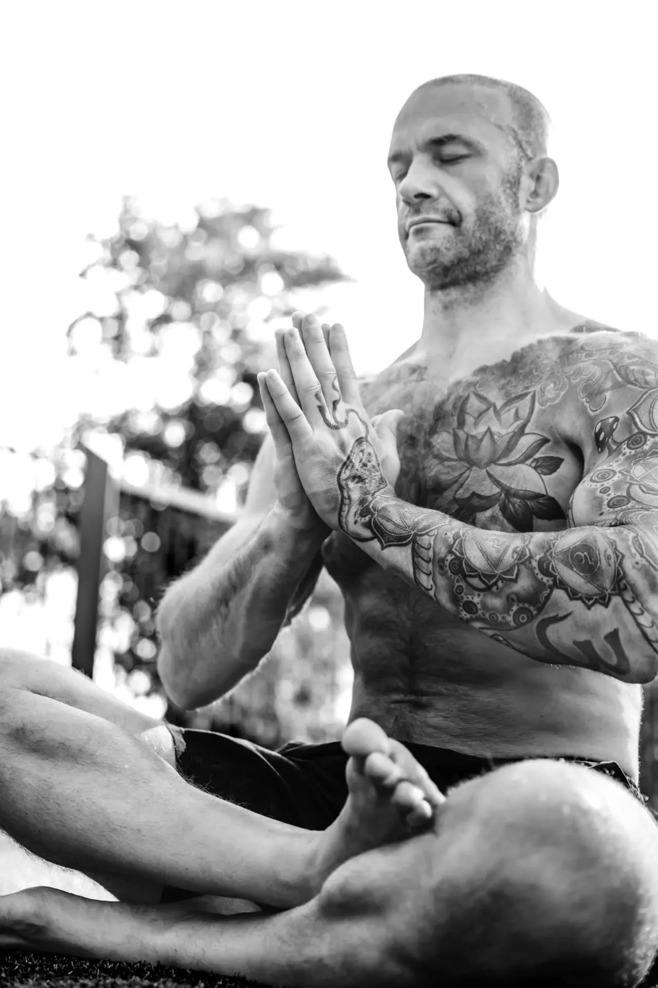 Steve Safranek in meditation